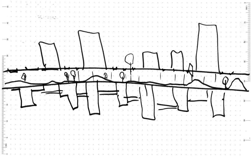 “Ground Zero is a future urban space, which is a dimension inserted in between a floating city and underground infrastructure