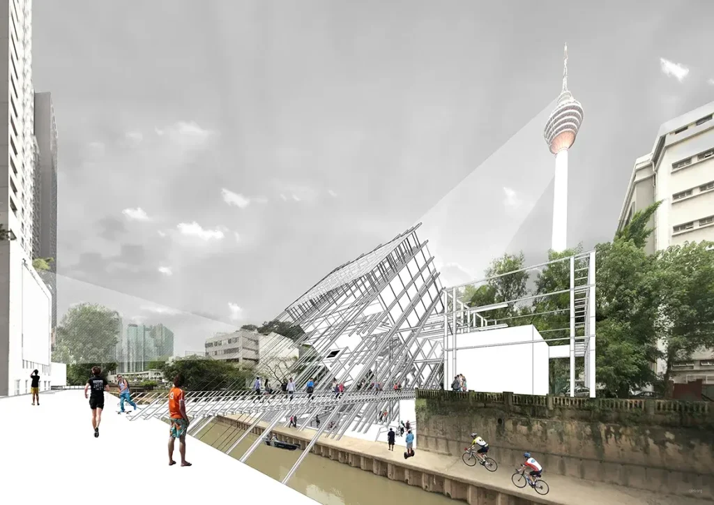 VPAC Riverfront Ground Level Perspective